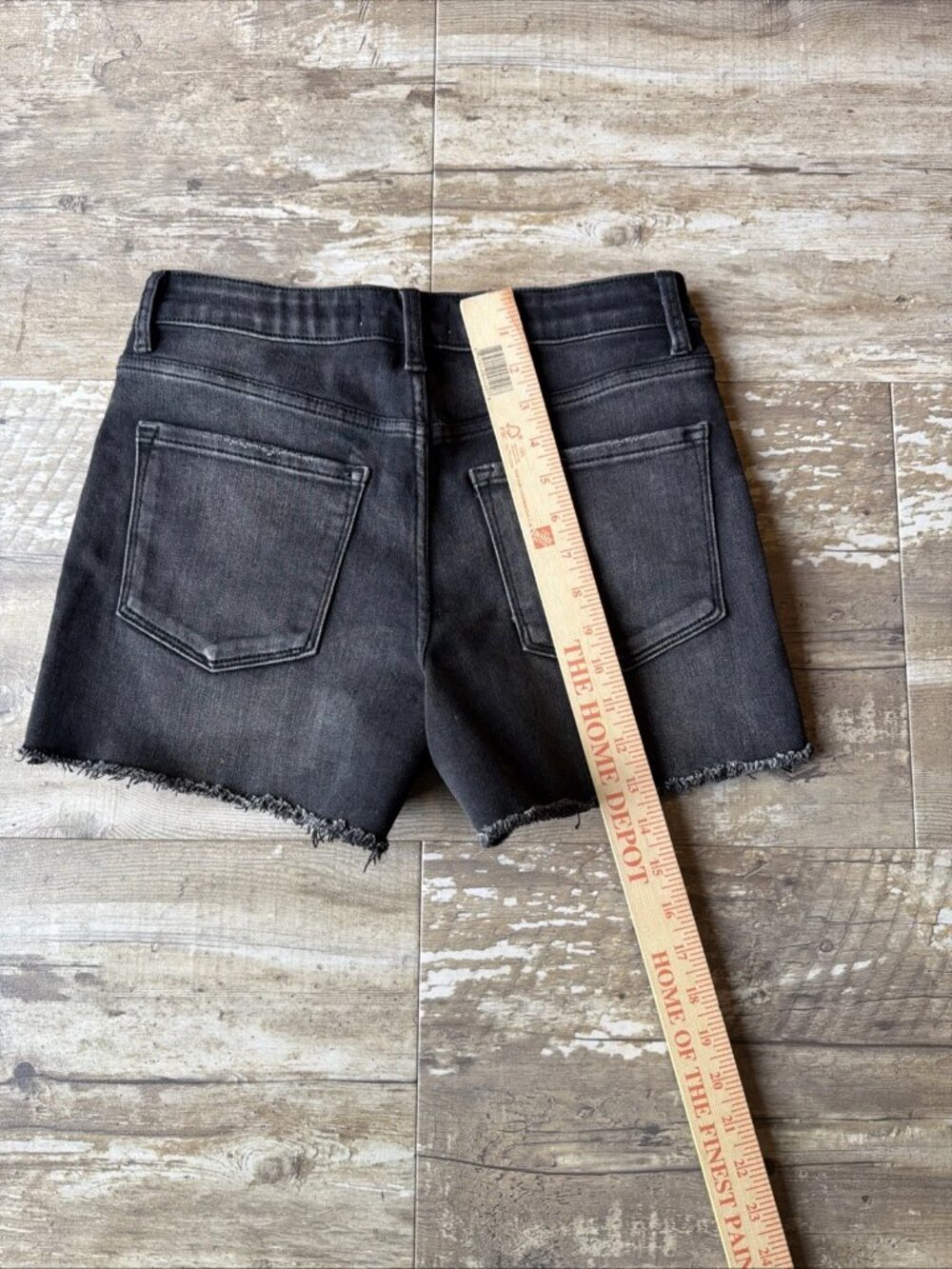 Lovervet By VERVET Distressed Raw Hem Gray Denim Cotton Women’s Medium - Picture 6 of 6